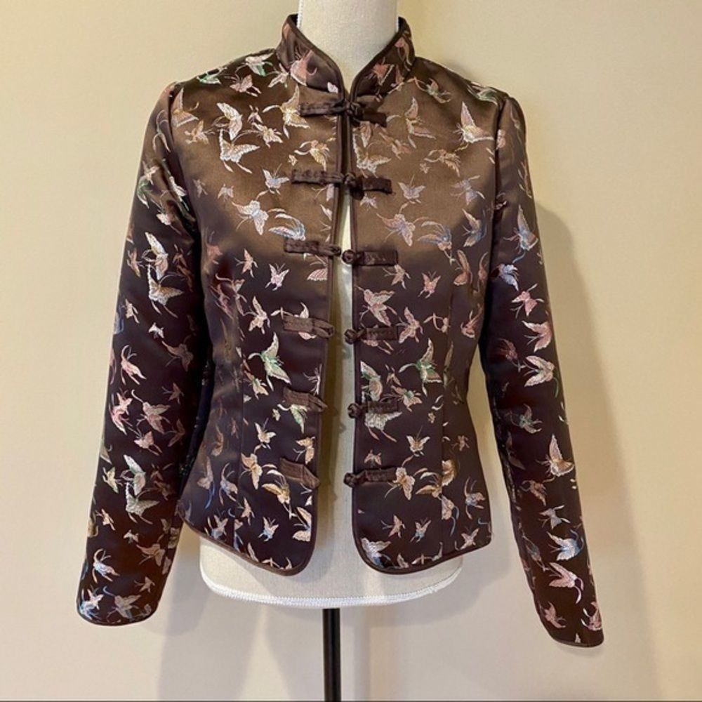 Old Navy Vintage Butterfly Beautiful Brocade Quilted Blazer - Size M